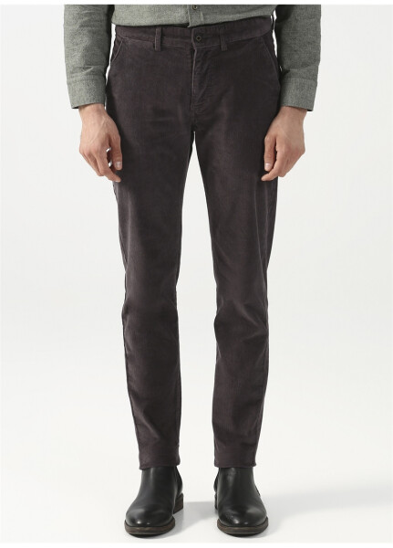 Pierre Cardin Erkek Slim Fit Gri Pantolon - 6