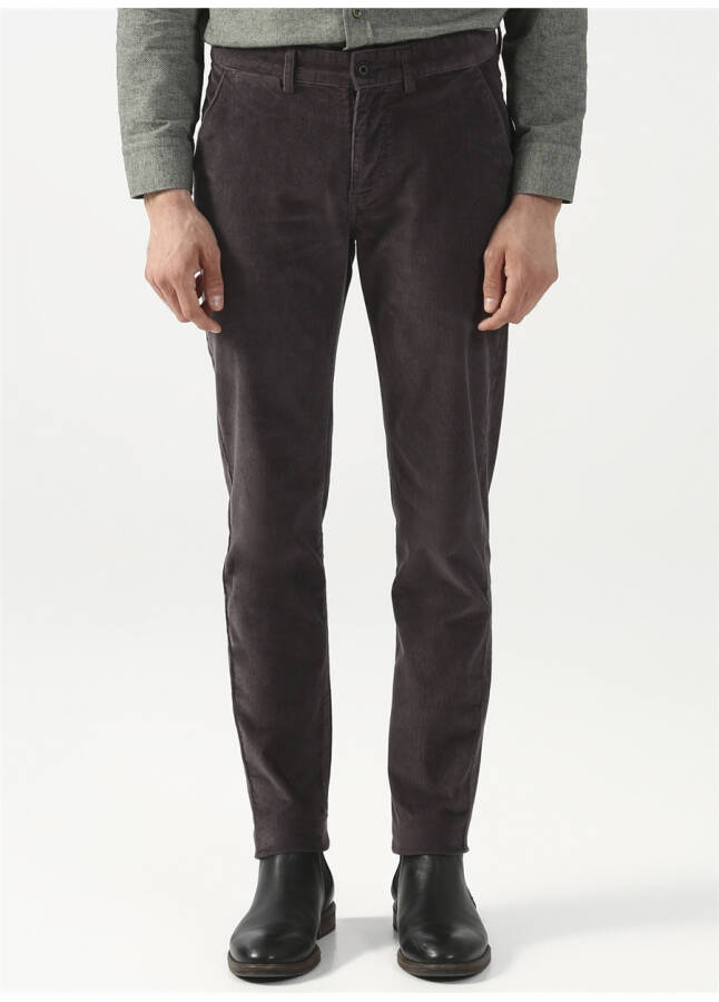 Pierre Cardin Erkek Slim Fit Gri Pantolon - 6