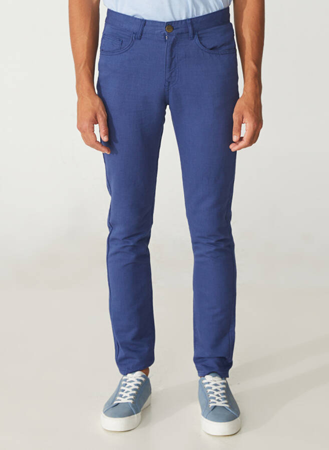 Pierre Cardin Erkek Slim Fit İndigo Pantolon - 3