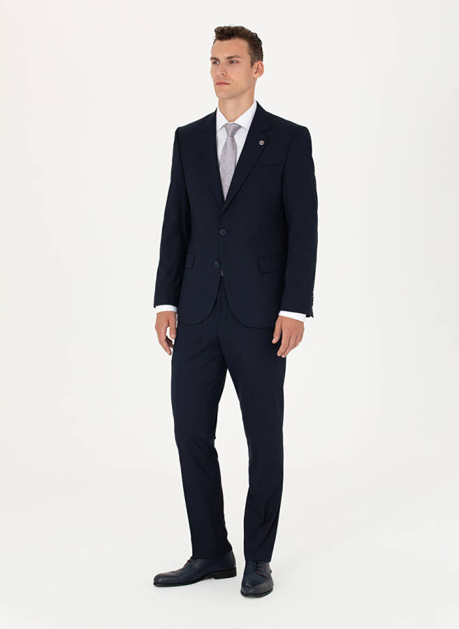 Pierre Cardin Men's Slim Fit Navy Suit - 3