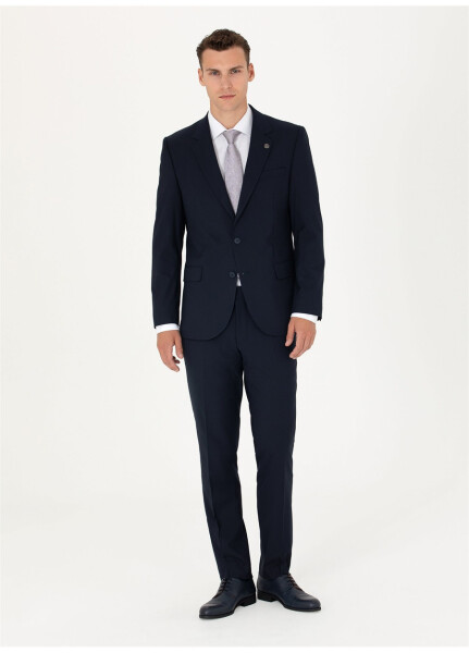 Pierre Cardin Men's Slim Fit Navy Suit - 7