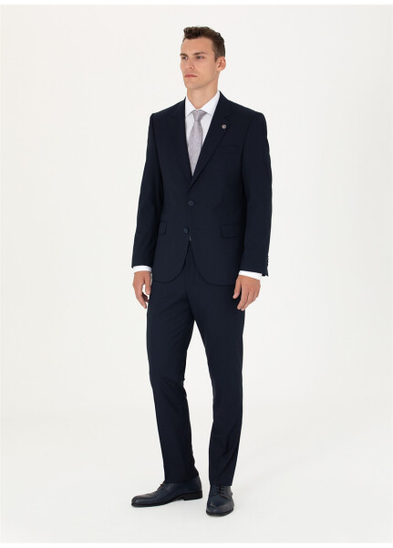 Pierre Cardin Men's Slim Fit Navy Suit - 9