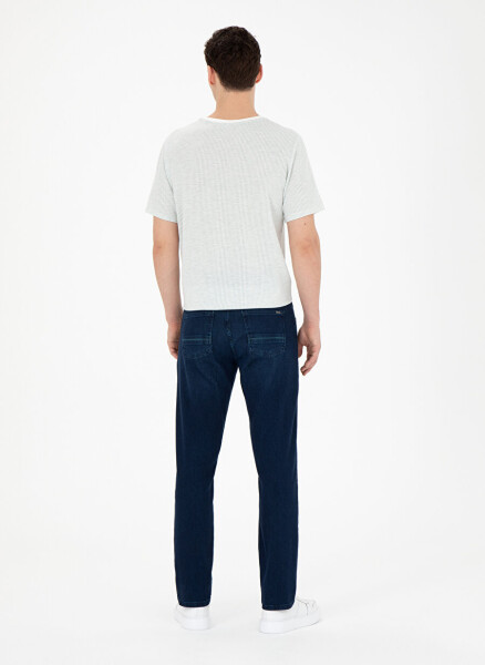 Pierre Cardin Normal Bel Normal Paça Straight Koyu Lacivert Erkek Denim Pantolon SIMON - 10