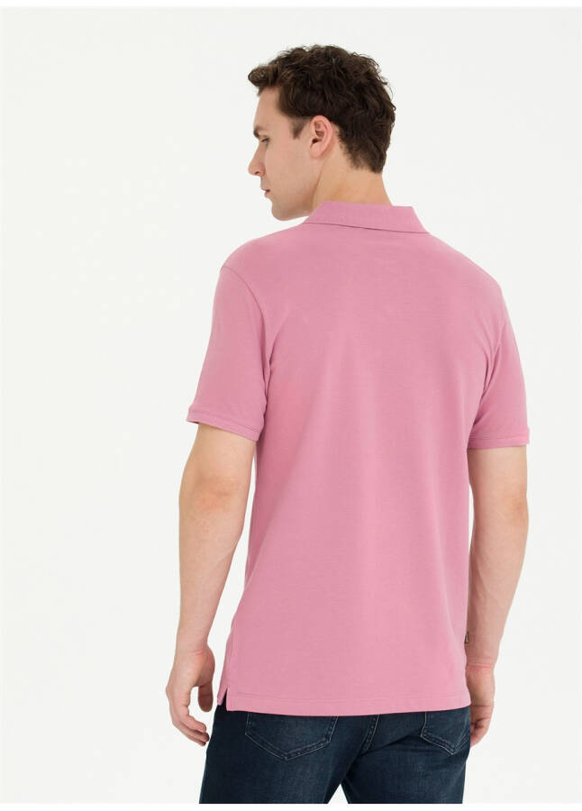 Pierre Cardin Plain Rose Men's Polo T-Shirt EARTH - 11