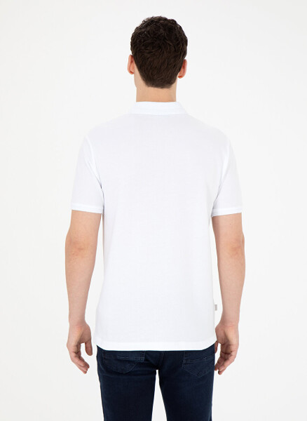 Pierre Cardin Plain White Men's Polo T-Shirt SUNNY - 10