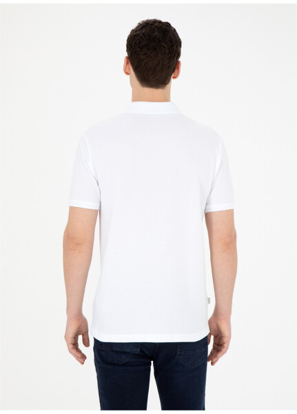 Pierre Cardin Plain White Men's Polo T-Shirt SUNNY - 15