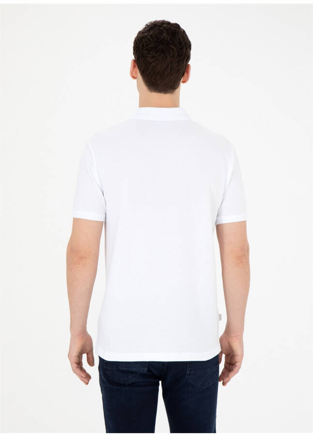 Pierre Cardin Plain White Men's Polo T-Shirt SUNNY - 15