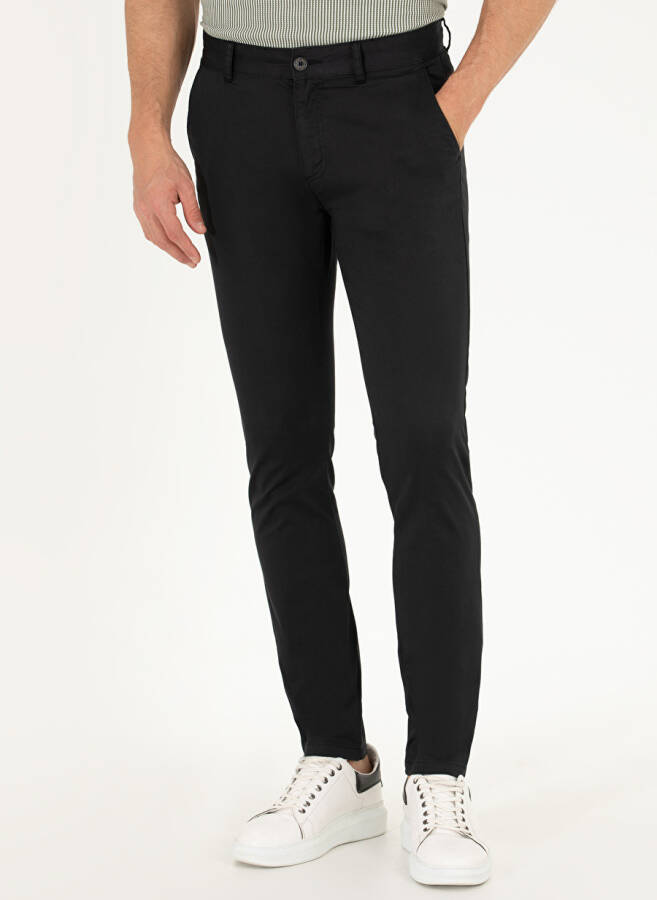 Pierre Cardin Slim Fit Black Men's Pants - 2