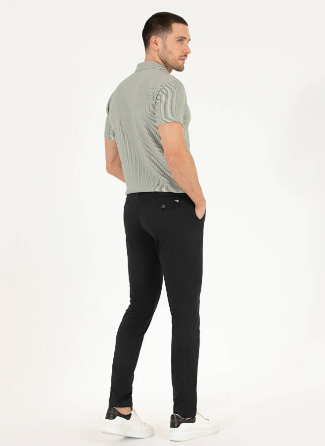 Pierre Cardin Slim Fit Black Men's Pants - 4