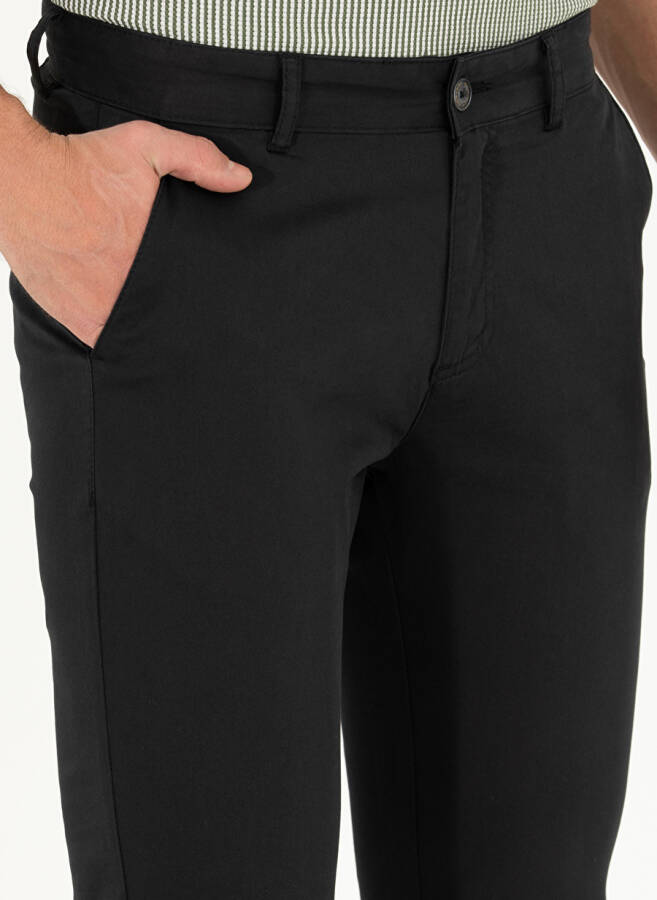 Pierre Cardin Slim Fit Black Men's Pants - 5