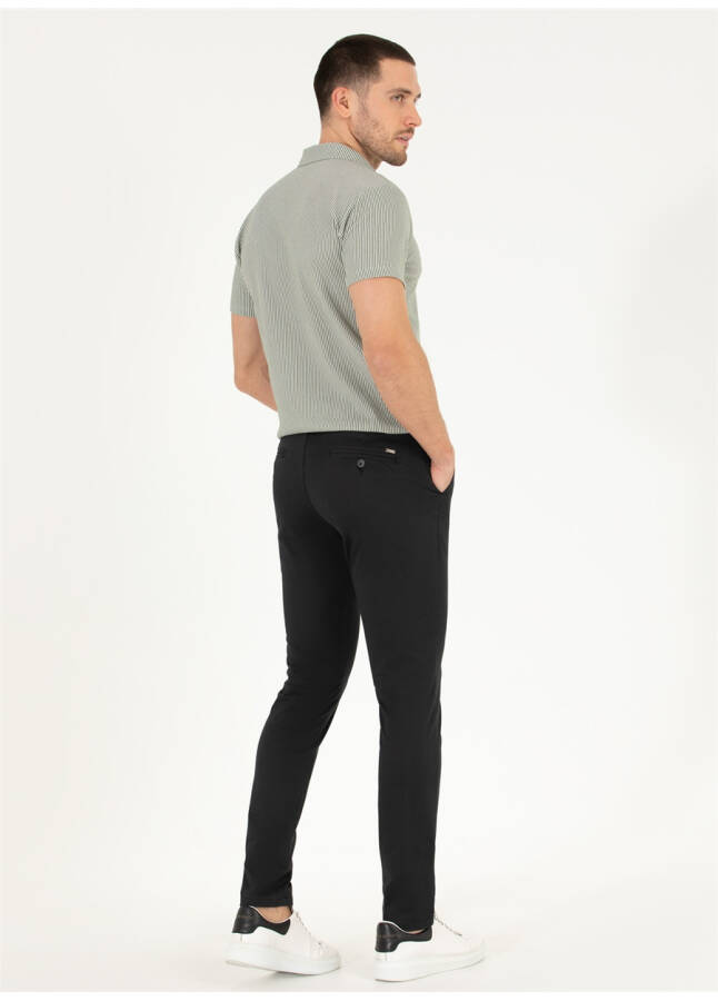 Pierre Cardin Slim Fit Siyah Erkek Pantolon - 10