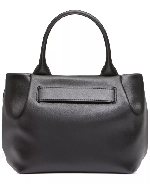 Pilar Medium Leather Satchel Black - 5