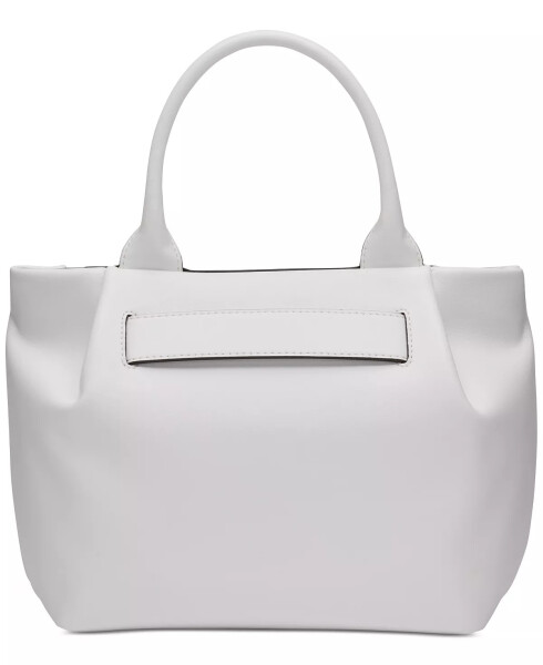 Pilar Medium Leather Satchel Optic White - 4