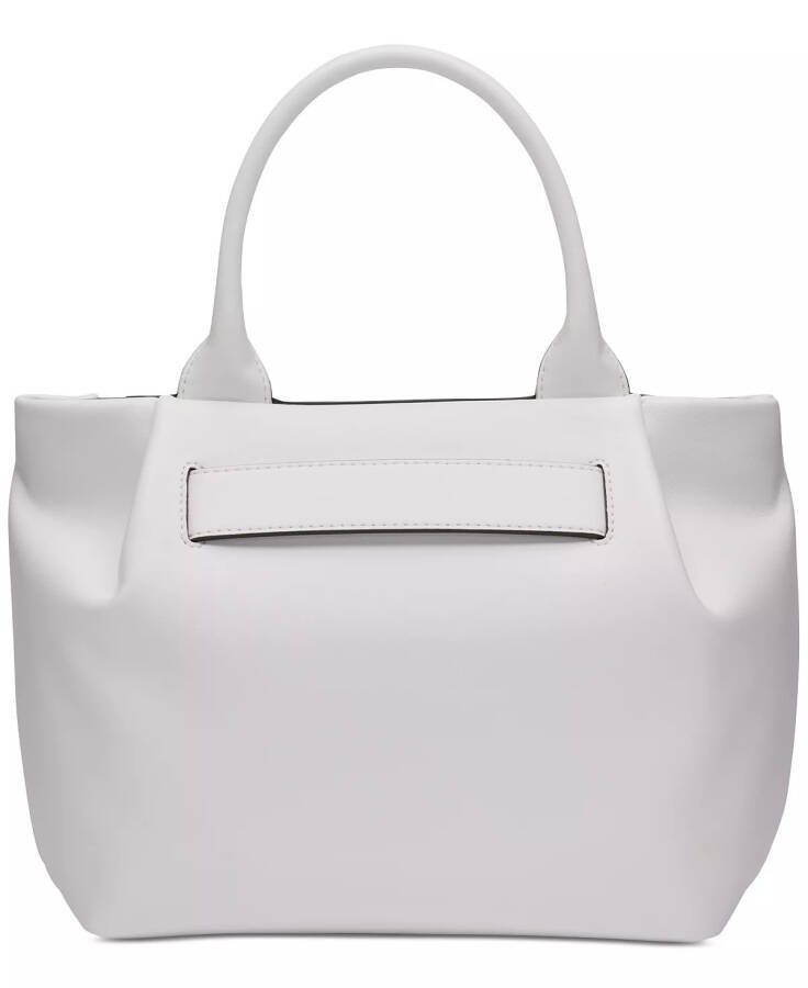 Pilar Medium Leather Satchel Optic White - 4