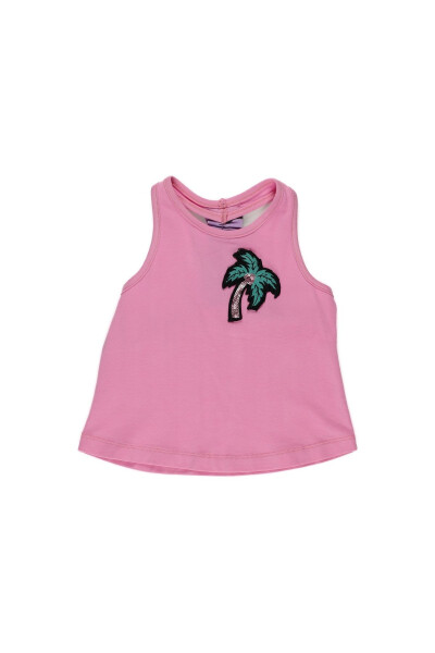 Pink Baby Girl Tank Top with Window Detail on the Back - 9