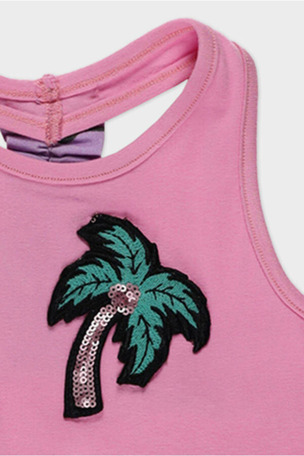 Pink Baby Girl Tank Top with Window Detail on the Back - 7