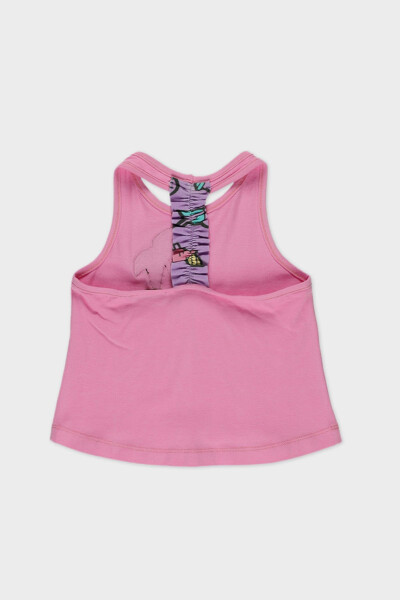 Pink Baby Girl Tank Top with Window Detail on the Back - 2