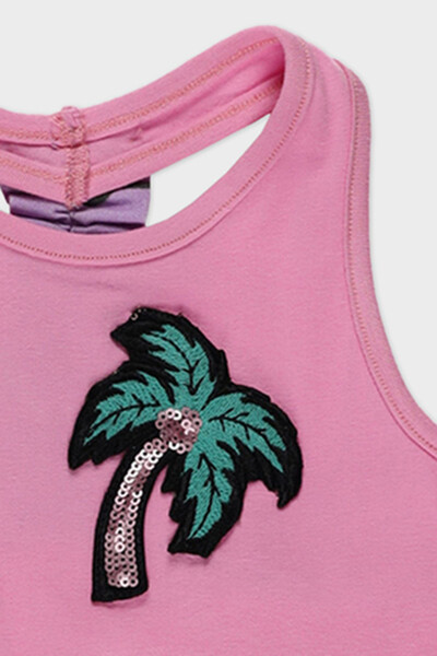 Pink Baby Girl Tank Top with Window Detail on the Back - 3