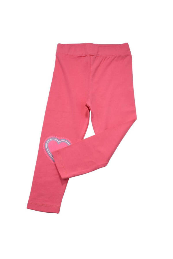 Pink Baby Leggings with Hearts - 11