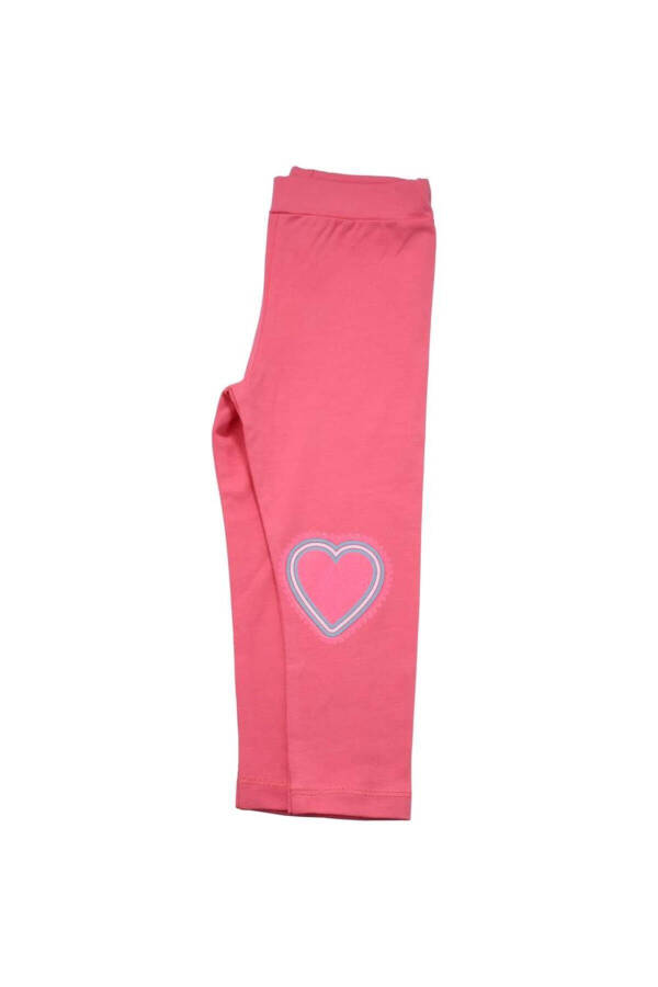 Pink Baby Leggings with Hearts - 12