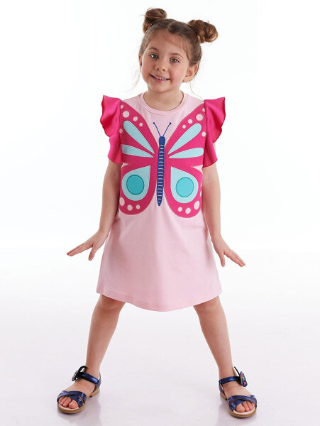 Pink Butterfly Girl Dress - 1