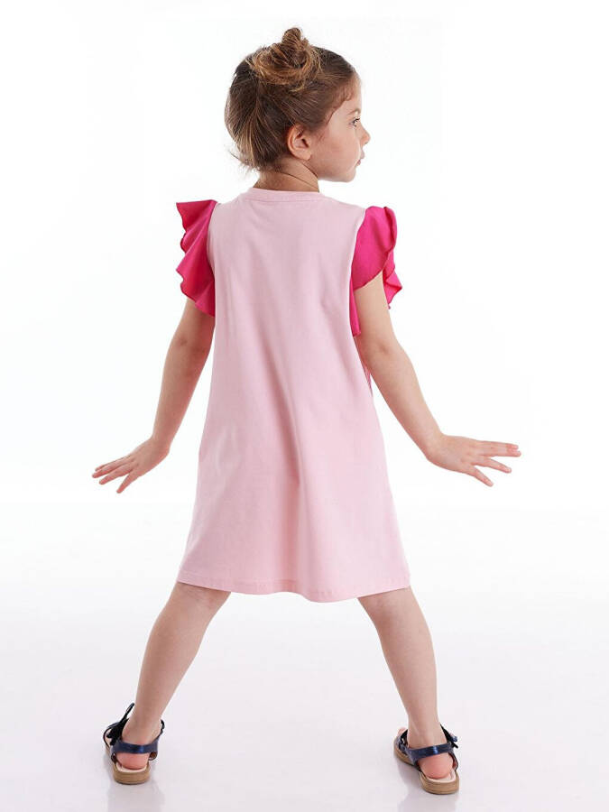 Pink Butterfly Girl Dress - 2