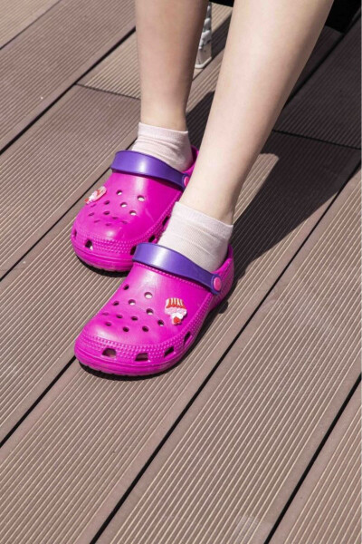 Pink Children's Summer Sandals with Accessories - 1