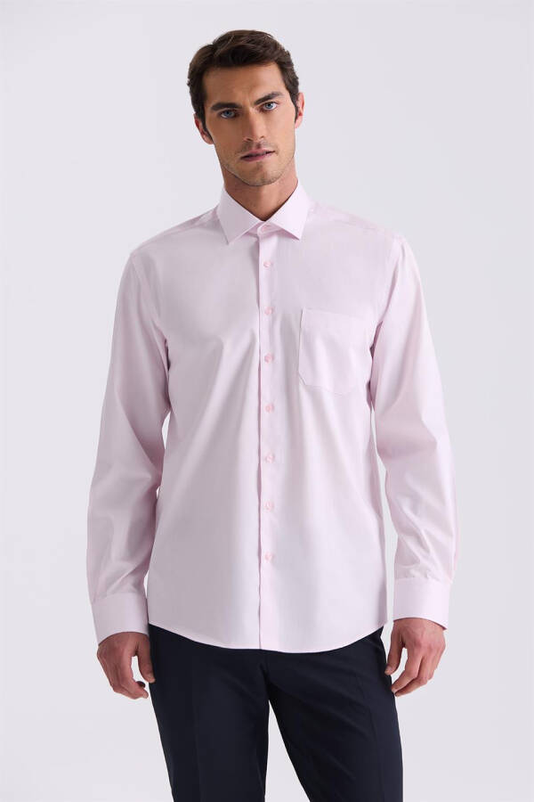 Pink Classic Fit 100% Cotton Shirt - 5