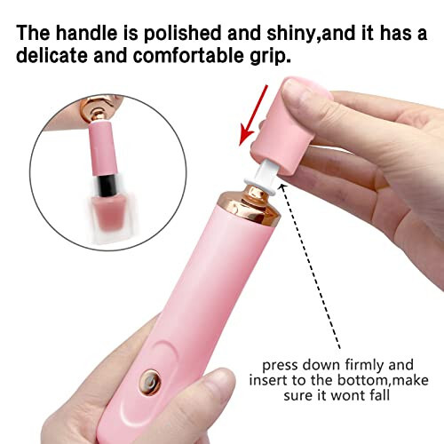 Pink Electric Nail Lacquer Shaker, Glue Shaker for Eyelash Extensions, Eyelash Lacquer Shaker, Electric Shaker Time Saving Handsfree Tool Glue Nails Polish - 4