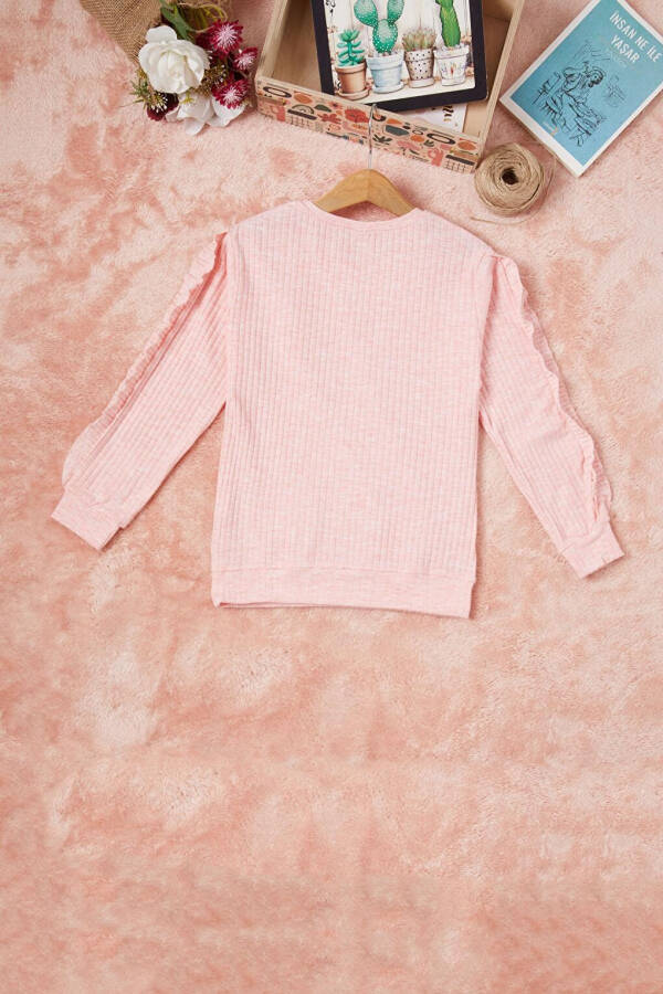 Pink Frilled Cat Embroidered Baby Girl Bodysuit 16580 - 5