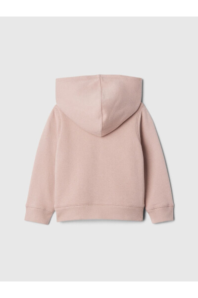 Pink Gap logo zipper sherpa sweatshirt - 6