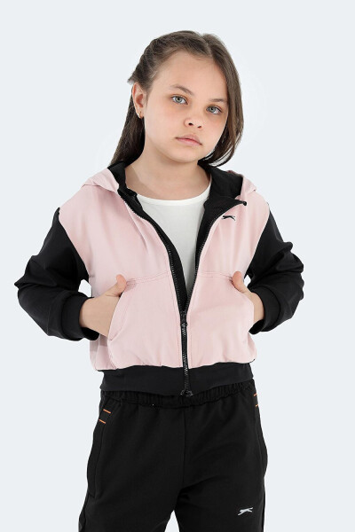 Pink girls' sweatshirt - 16