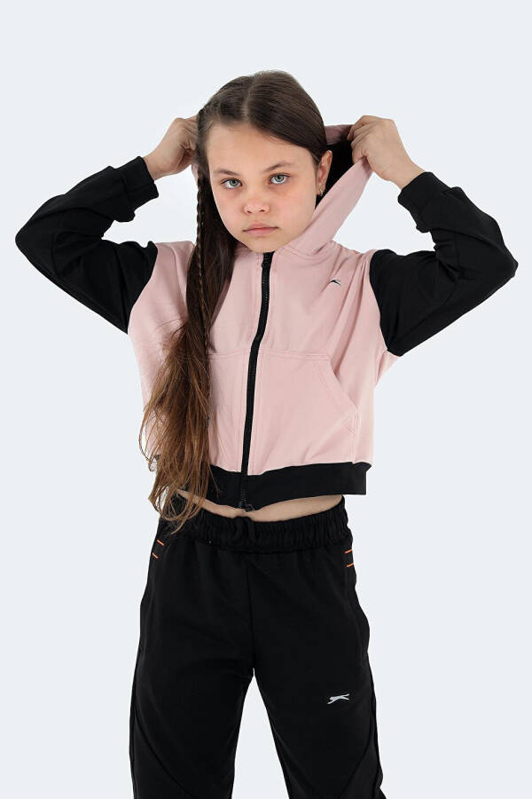 Pink girls' sweatshirt - 19