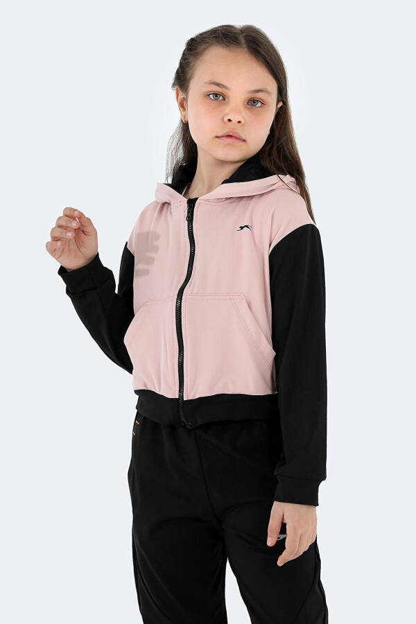 Pink girls' sweatshirt - 13