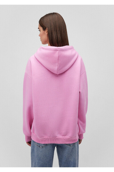 Pink Hoodie with Logo Print 1600361-71038 - 12