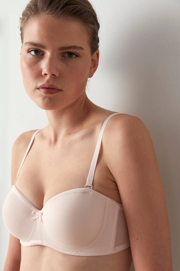 Pink Push-Up Underwire Non-Padded Lotus Bra - 6