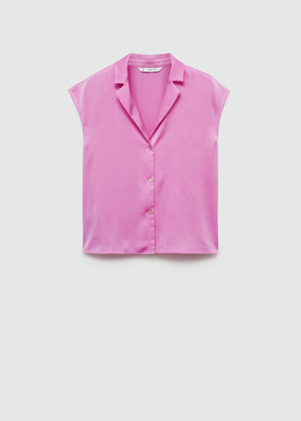 Pink satin shirt - 3