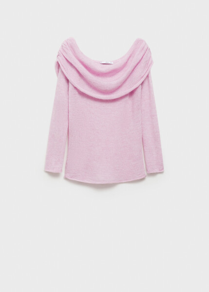 Pink sweater with ruffle details - 9