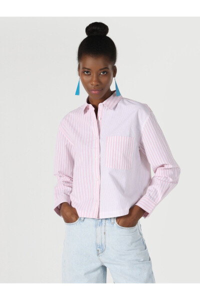 Pink women's shirt - 4