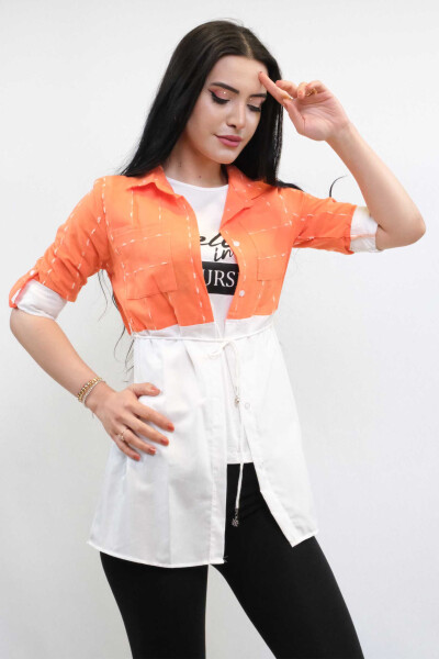 Pit Pit Pattern Binary Suit Orange - 3