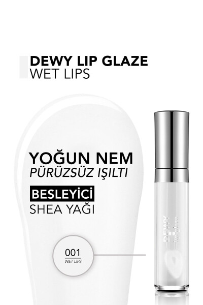 Питательный блеск для губ - Dewy Lip Glaze - 001 Wet Lips-8682536068017 - 20