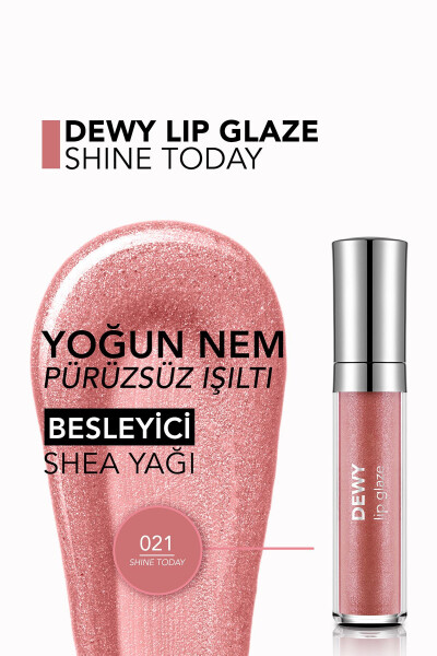 Питательный блеск для губ - Dewy Lip Glaze - 021 Shine Today!-8682536069380 - 20