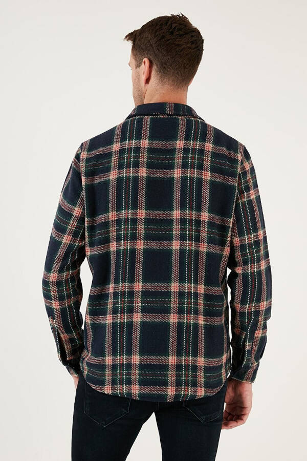 Plaid Double Pocket Regular Fit Winter Lumberjack Shirt CF24W127159 - 5