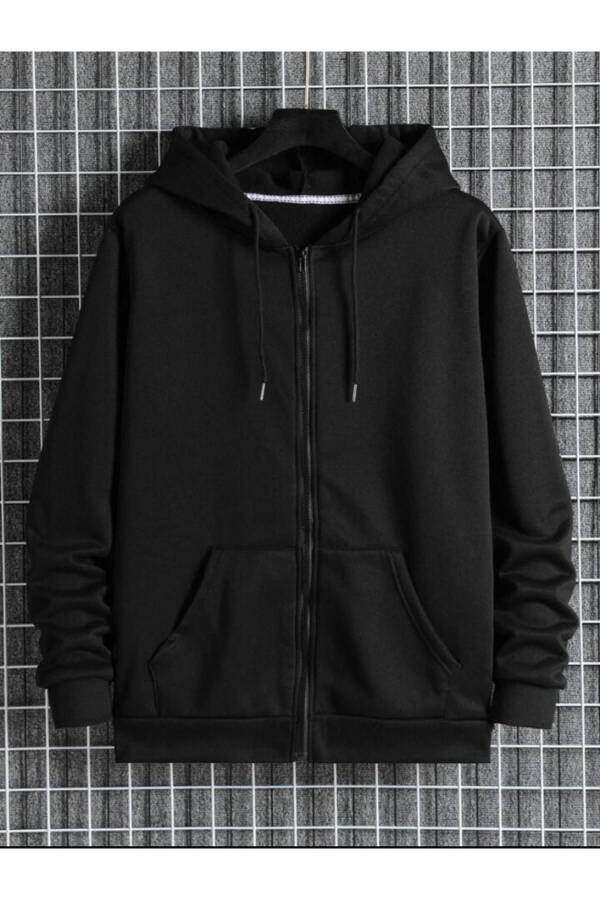 Plain Hoodie Without Print - 1