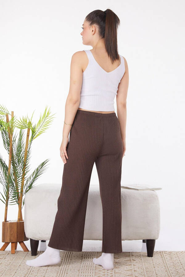 Plain Medium Women's Brown Sweatpants - 25855 - 4