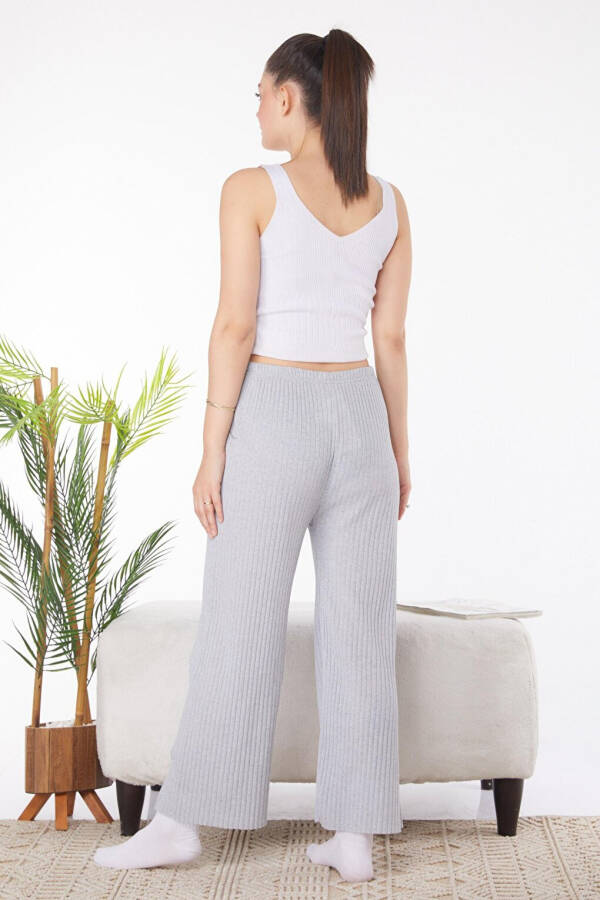 Plain Medium Women's Grey Pajama Bottoms - 25855 - 10