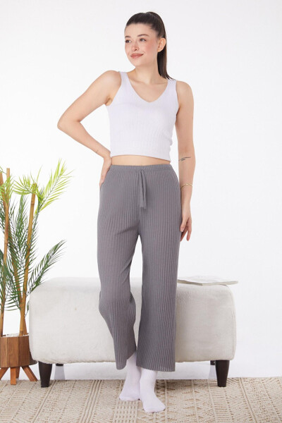 Plain Mid Women's Anthracite Sweatpants - 25855 - 1