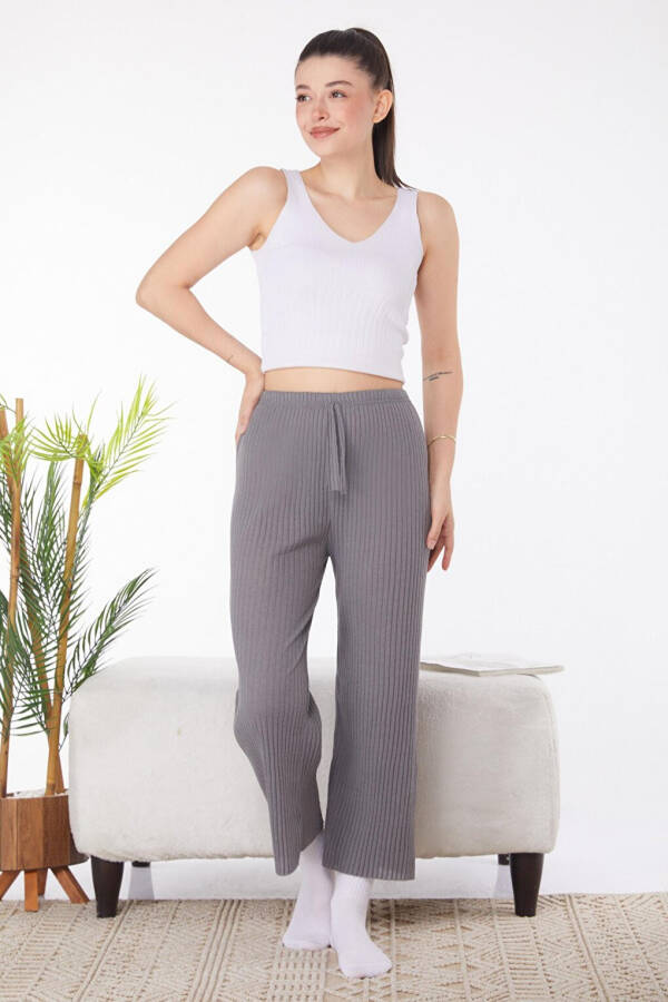 Plain Mid Women's Anthracite Sweatpants - 25855 - 1