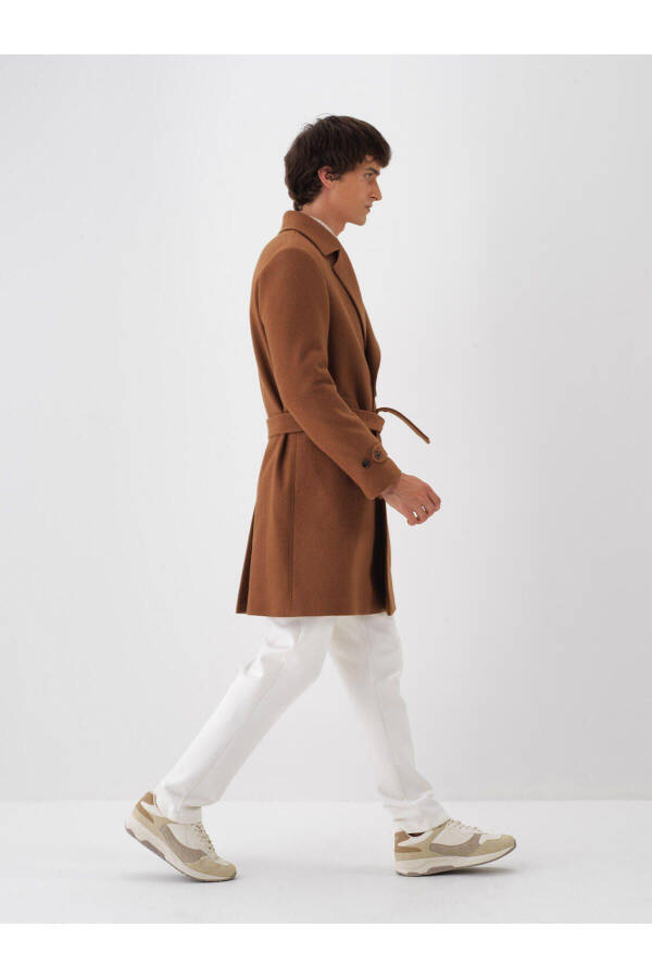 Plain wool coat - 7