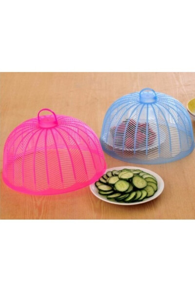 Plastic Picnic Food Bread Protective Plate Mosquito Net - 7